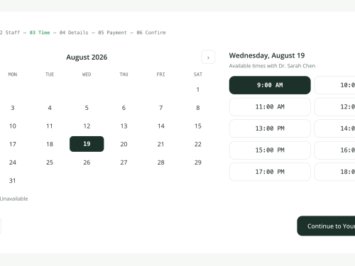 Interactive Date & Time Picker