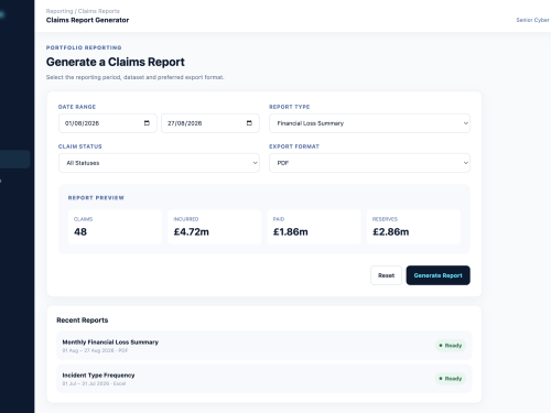 Claims Report Generator