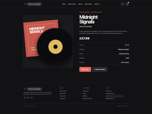 Album Page & Specs