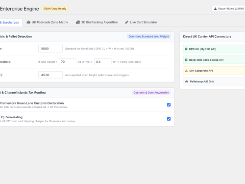 Advanced Rules & Volumetric Surcharges