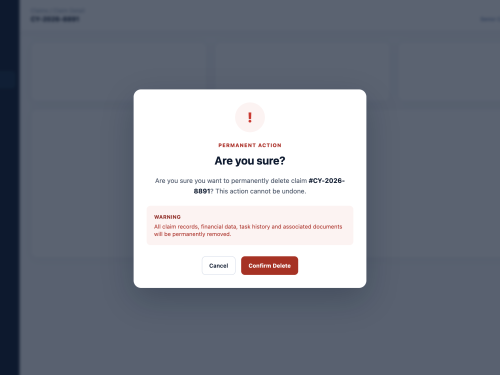 Action Confirmation Step