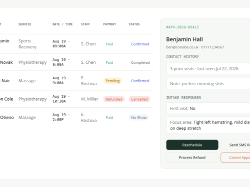Appointment Management & Detail View