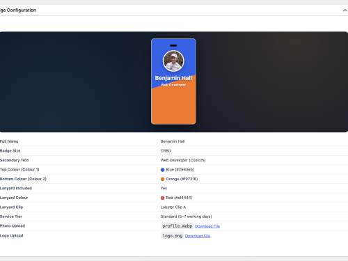 Final Order Fulfillment Preview Screen