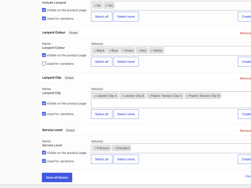 Admin Order Meta Box & Specification Summary