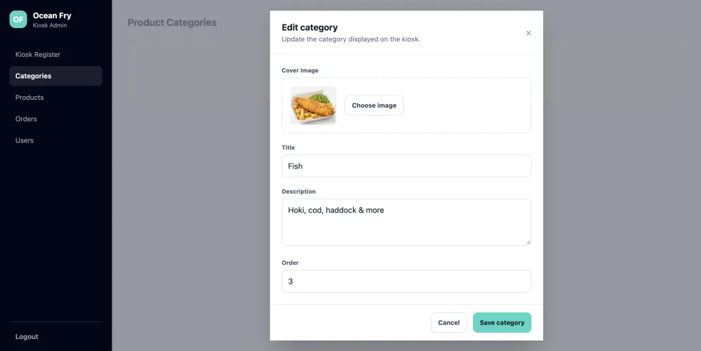 Edit Category