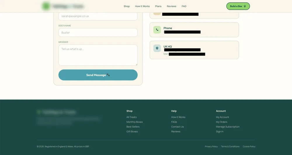 Final Box Builder CTA & Contact Portal