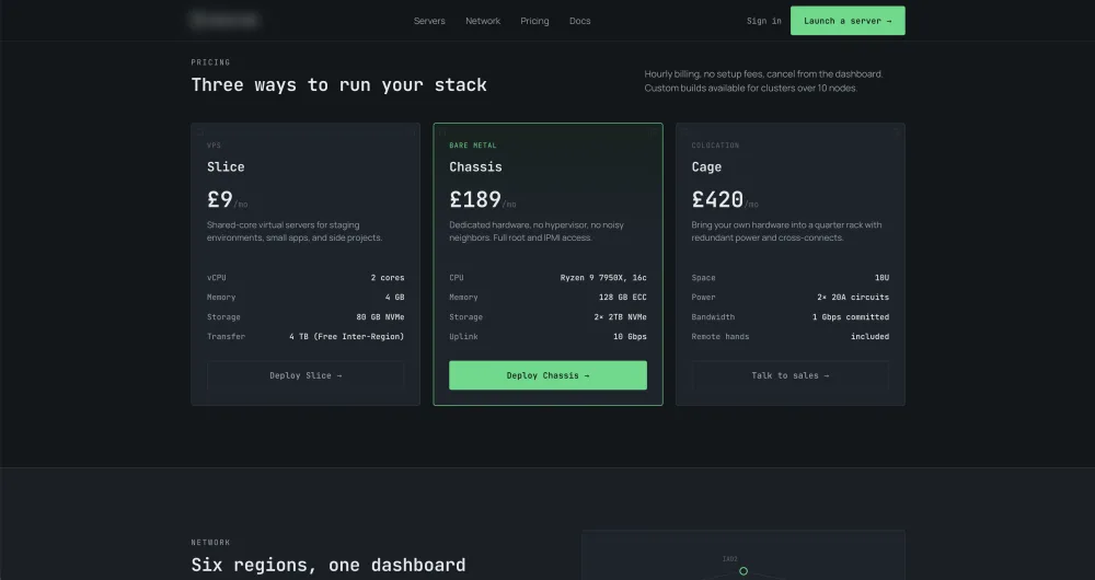 Hardware Specifications & Pricing Tiers