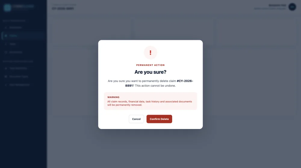 Action Confirmation Step