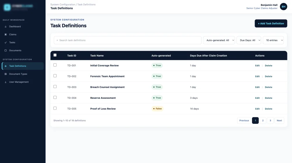 Task Template Manager