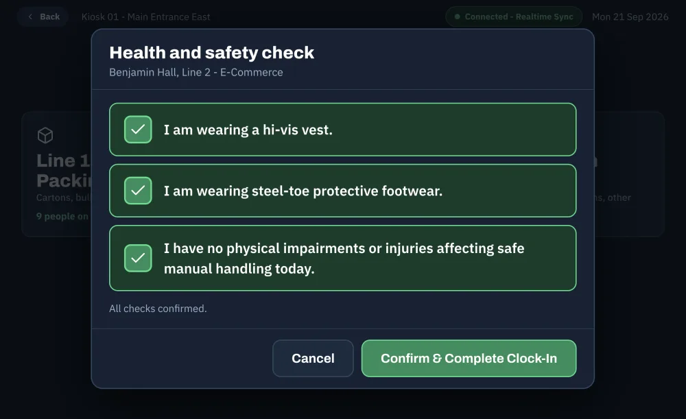 Health and Safety Check - Complete