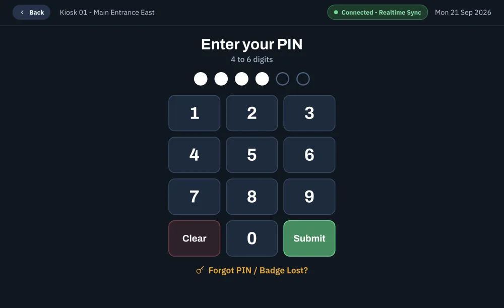 PIN Entry