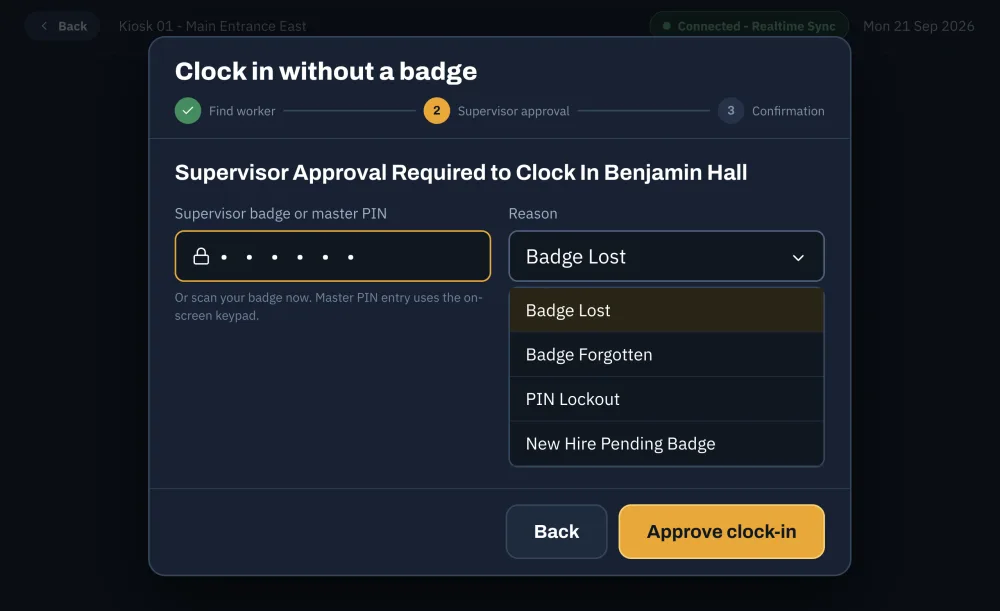 Supervisor Fallback - Step 2 - Approval