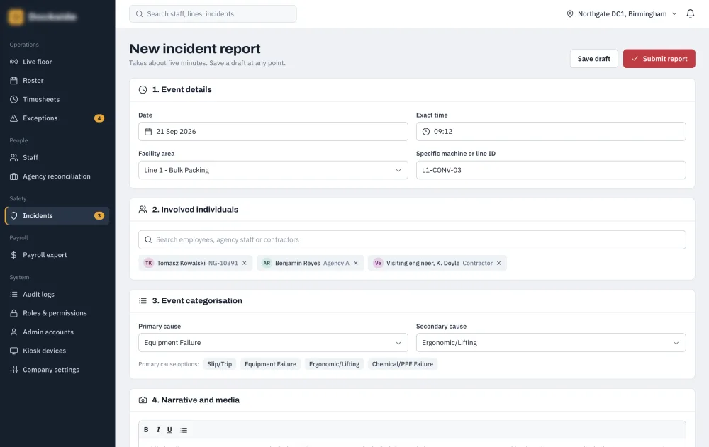 New Incident Report