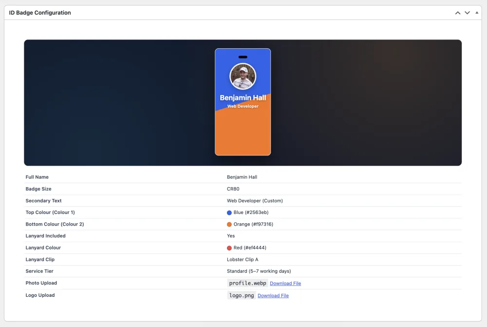 Final Order Fulfillment Preview Screen
