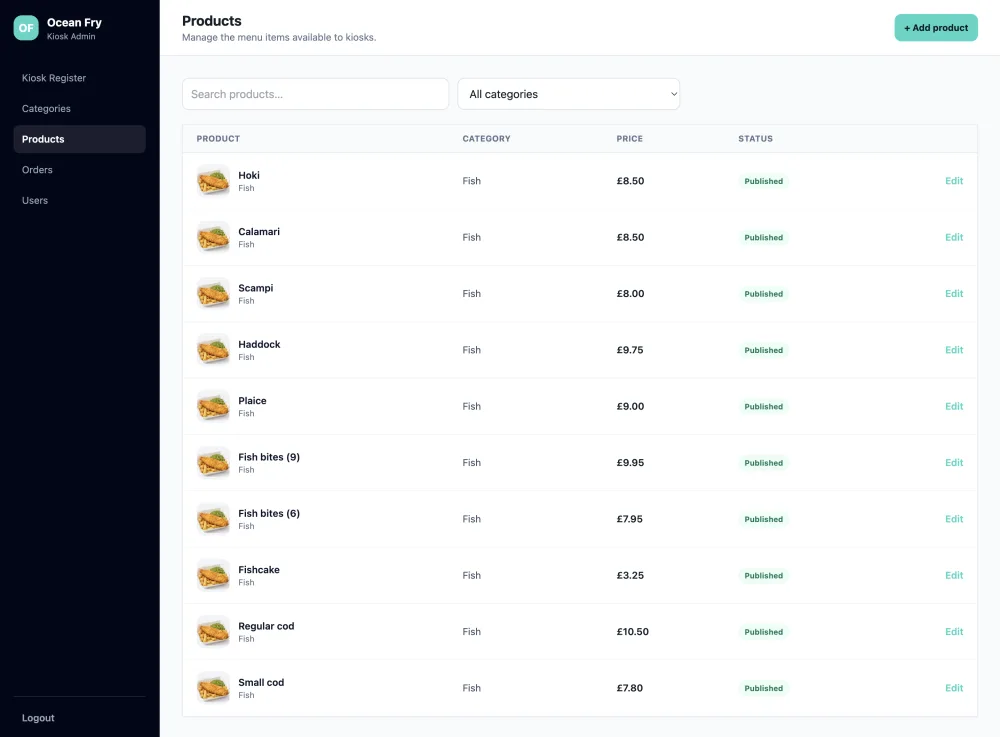 Product List