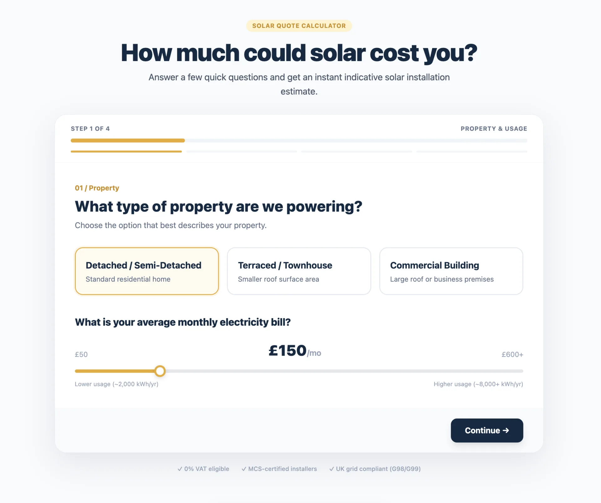Solar Quote Calculator