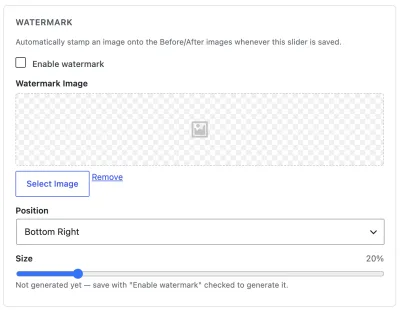 Custom watermarking