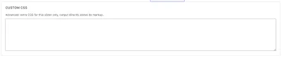 Custom CSS per slider