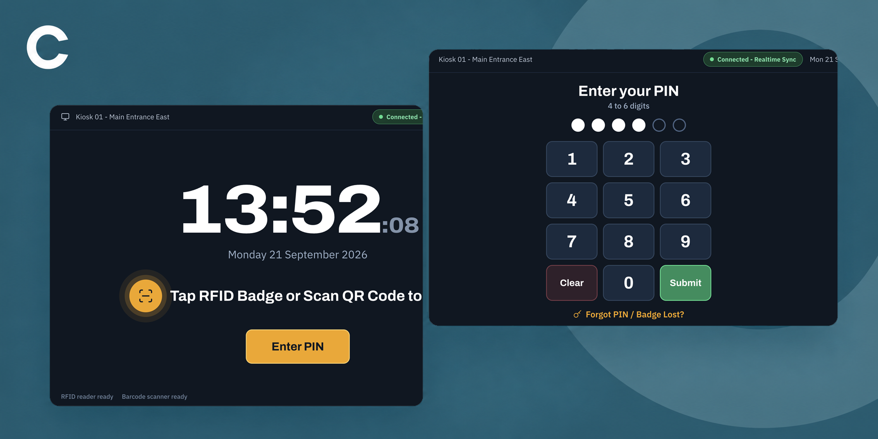 Hero image for the HR Check-In Kiosk App